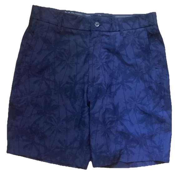 Walter Hagen performance 11 golf shorts, Blue Palms pattern, Size 32 Men’ - Picture 1 of 10